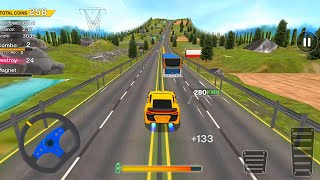 Formula Car Stunt Multiplayer Truck and Endless Mode - Yellow Sport Car Driving High Speed Gameplay screenshot 2
