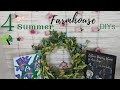 * NEW * DOLLAR TREE SUMMER FARMHOUSE DIYS | CRAFTS ON A DIME | BRING IN THE SUMMER WITH FLOWERS