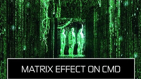 Create Matrix Effect On CMD | CMD Tricks [ WINDOWS Tricks ] Batch File