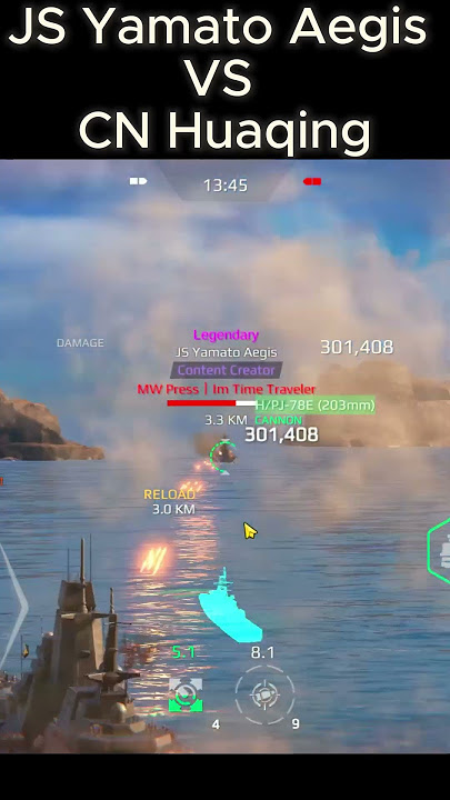 JS Yamato Aegis VS CN Huaqing #modernwarships