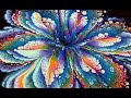 (691) AMAZING Reverse flower dip with US PRODUCTS ~ Cup bottom acrylic pour ~ Fluid art painting