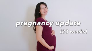 🤰🏻 Pregnancy Update (33 weeks) | achy body, heartburn