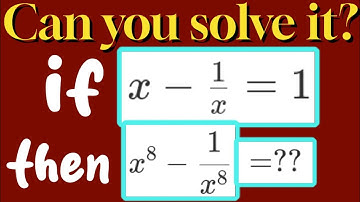A Nice Math Olympiad Algebra Problem!@AyaansMath