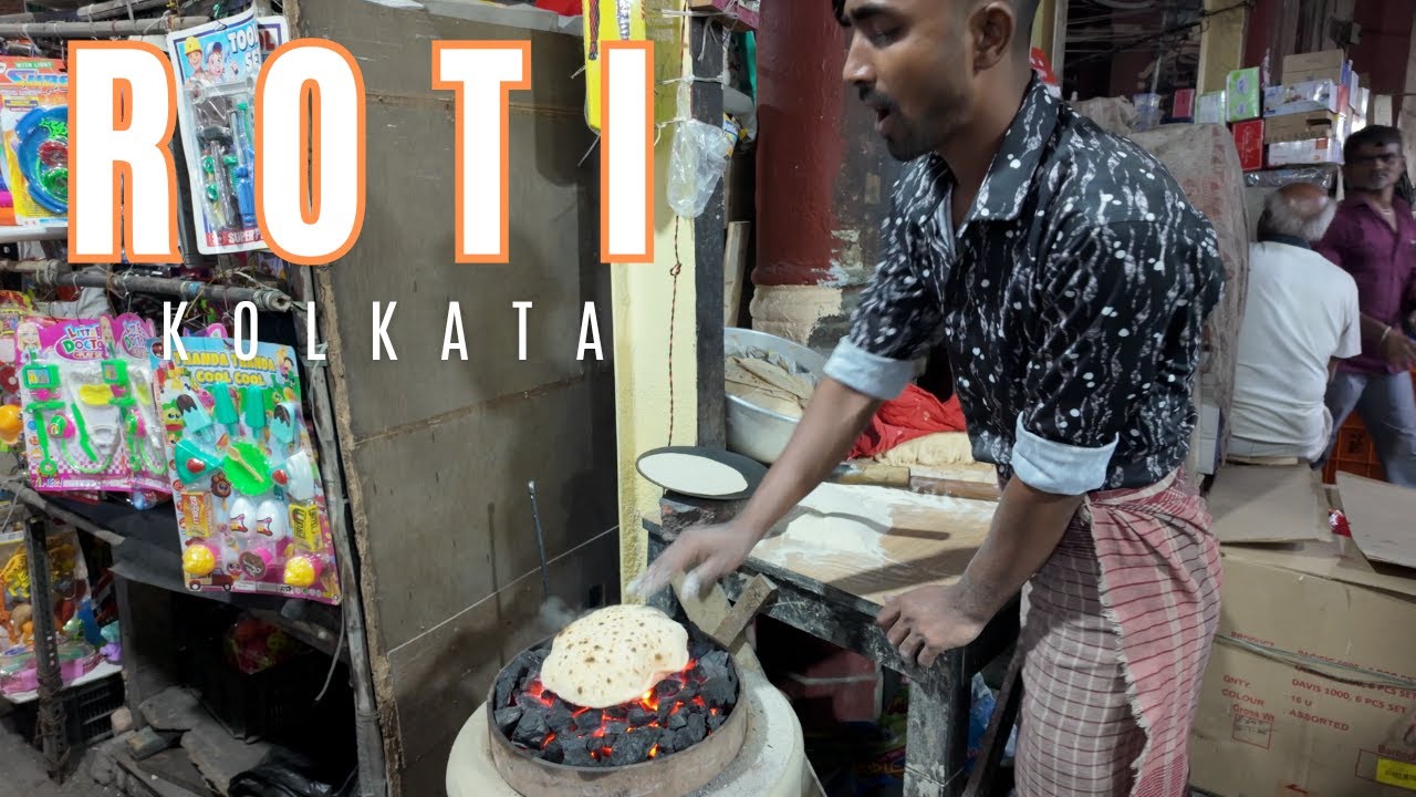 Indian Roti Stand 【India Walk 4K】Making Fresh Roti in Kolkata | West Bengal | 2025 ...