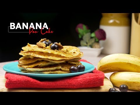 Banana Pancakes / Fluffy Pancake / Eggless Pancakes / Rice Flour Pancakes / Kids Lunch Box Recipe