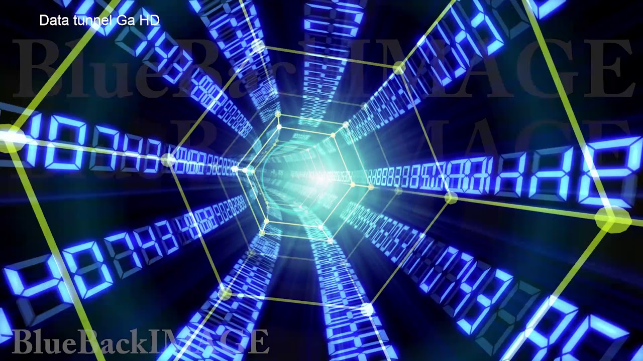 Stock Footage Data Tunnel digital Internet cable information space Data tunnel Ga HD