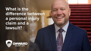 What is the difference between a personal injury claim and a lawsuit? What is the difference between a personal injury claim and a lawsuit?