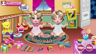 Elsa Twins Care   Disney Princess Elsa Care Twins Babies Game for Kids screenshot 3