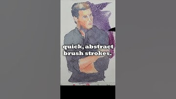 Make fun watercolor backgrounds like this! #watercolor #portraitpainting #satisfying #shorts #art