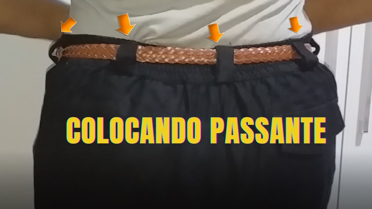 Como Colocar Passante na Calça - YouTube
