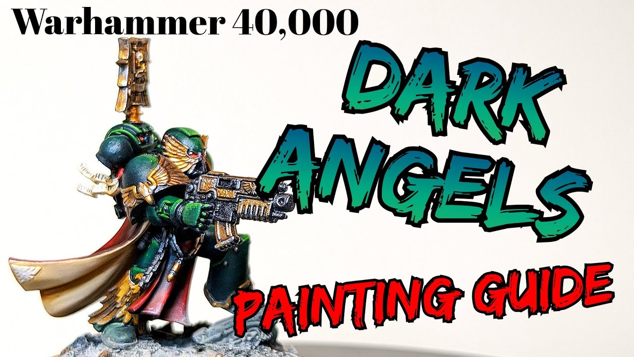 How to Paint Dark Angels Space Marines YouTube