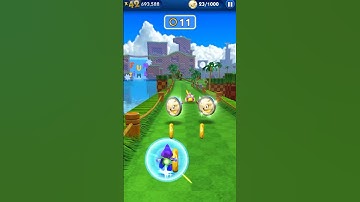 Sonic dash gameplay new character super silver token collection #sonicdash #ytshorts #trending