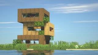 Minecraft: How To Build Third Floor Container Modern House 🏘️