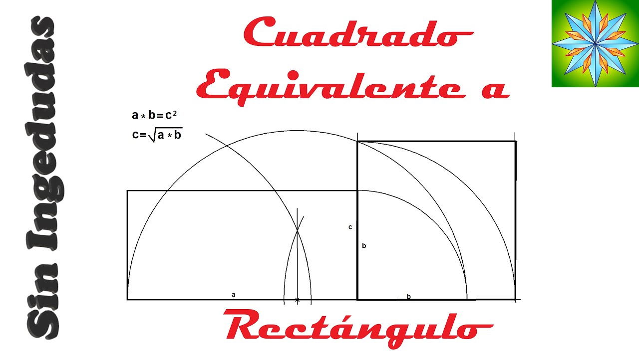 Obtención de un cuadrado equivalente a un rectángulo | Dibujo Técnico | Sin Ingedudas