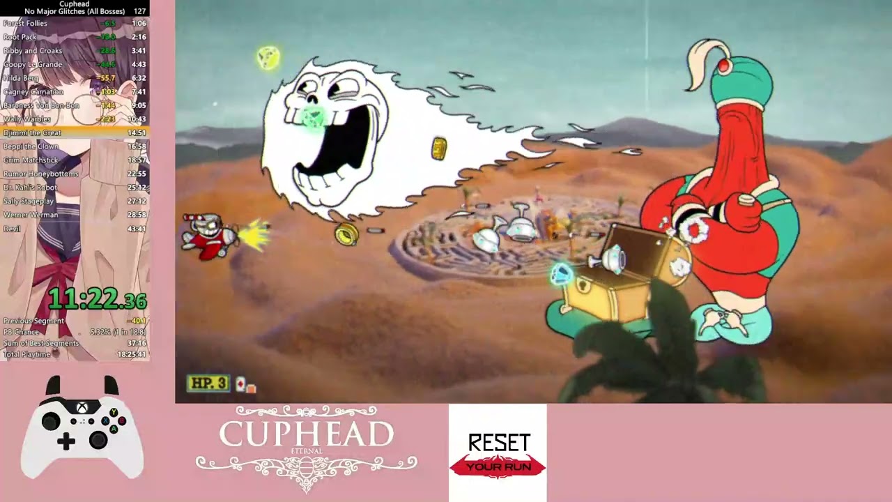 No Major Glitches in 31:09 by Becksyboy123 - Cuphead - Speedrun