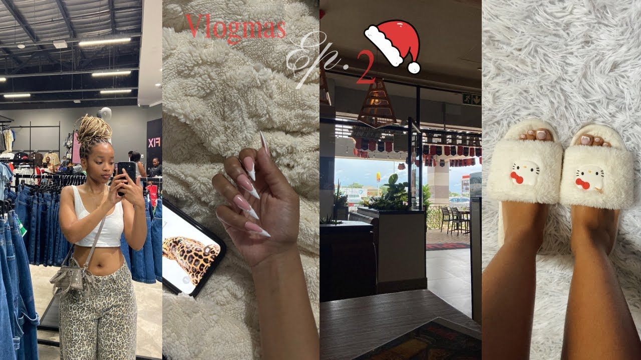 Vlogmas ep2 : Maintenance Week [ hair, nails, date, running errands + more ] South African YouTuber🎄
