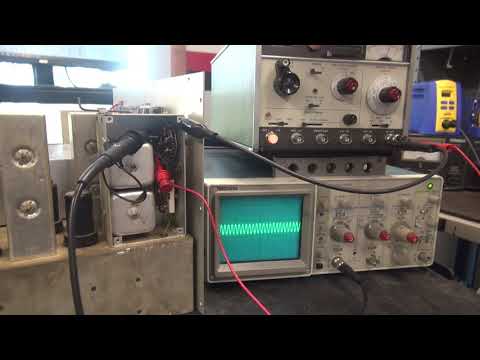 How to test a crystal in circuit with oscilloscope Vintage Hammarlund HQ-129X shortwave receiver