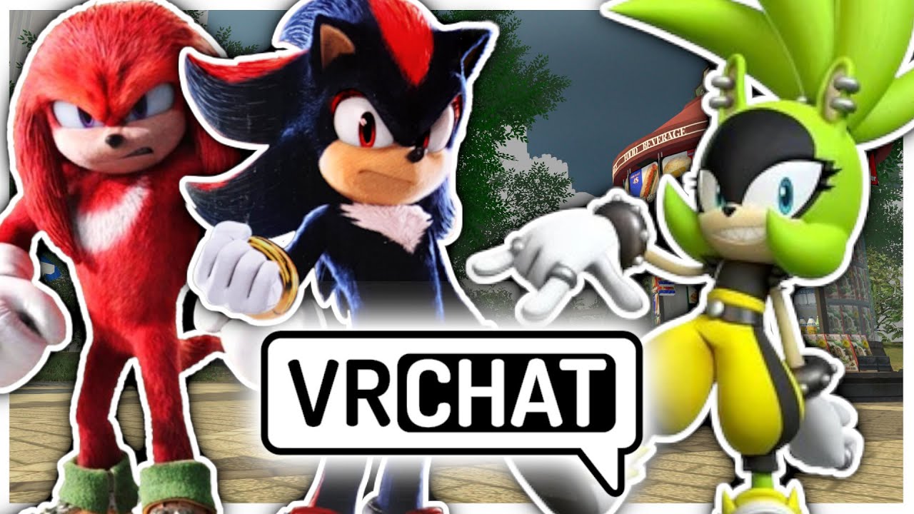 Movie Shadow and Knuckles Meet Surge The Tenrec in VR Chat! - YouTube