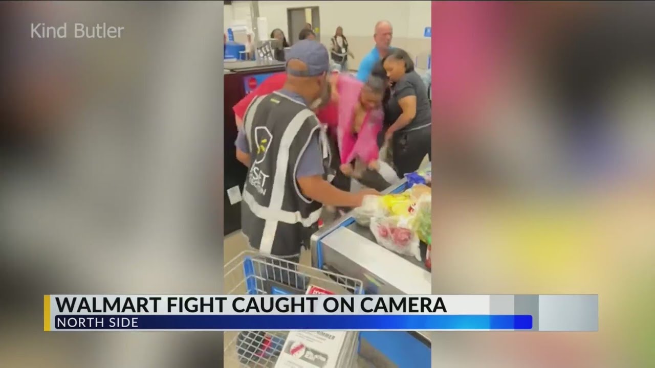 Viral video shows fight at Indianapolis Walmart