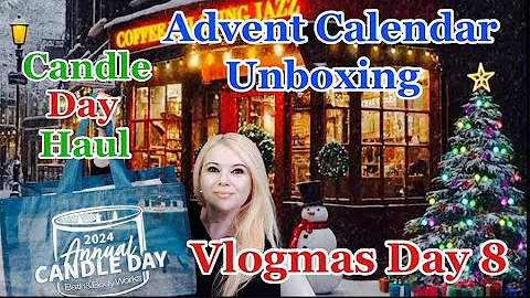 VLOGMAS Day 8! BIGGEST ADVENT CALENDAR UNBOXING! Candle Day Haul! GIVEAWAY! #beauty #giveaway