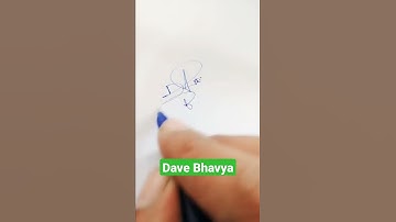 Dave Bhavya Name Signature Request done