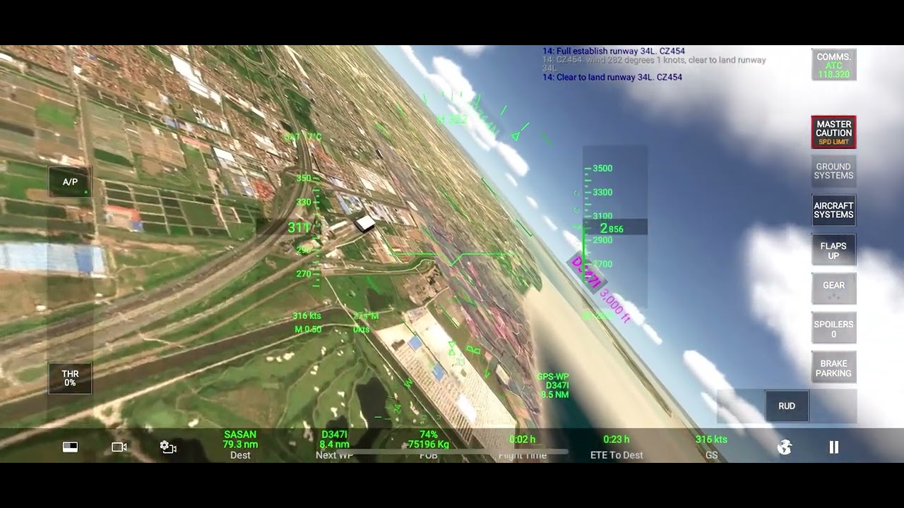 236.2  Yangtze Adventure: Manual Flight from Shanghai to the Yangtze (Chang Jiang) River Estuary