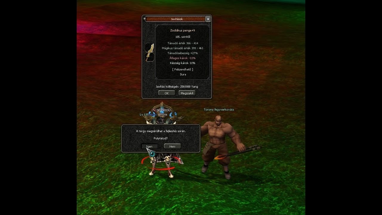 Metin2.hu Continuum IzzóMagma+9? Zodiákus Penge +9 DT kovin ? 💣💥