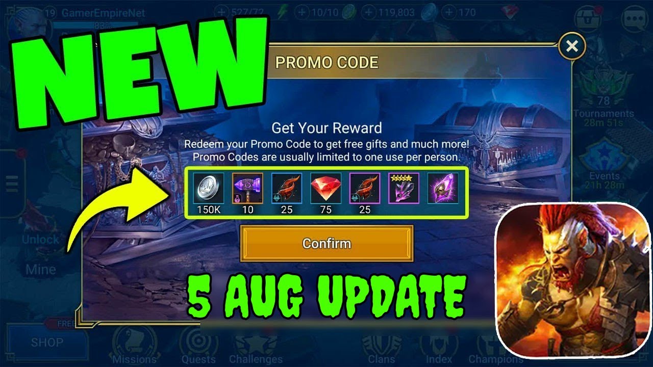 Raid Shadow Legends Promo Code August 2025