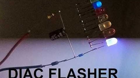 220V AC LED Flasher | LED Flasher Circuit Using DIAC