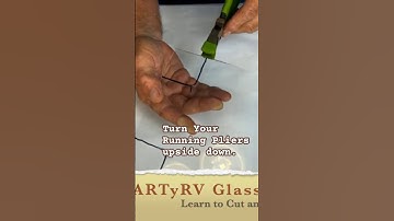 Cut Inside Curve- Pro Tip #stainedglass #glass #glassworks