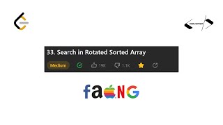 33 Search in a Rotated Sorted Array | Leetcode 33 | Solution | Java | Binary Search