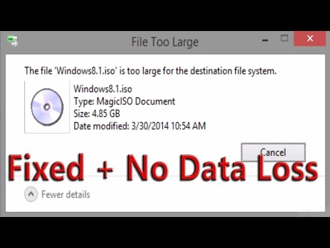 "File is too large" SOLVED- No data loss [Narration + HD]