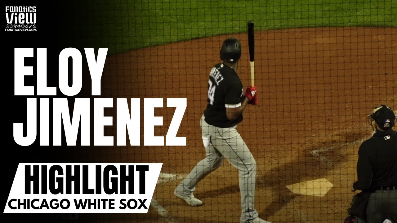 Eloy Jimenez DEMOLISHES Homer Off of Scoreboard vs. Cincinnati Reds