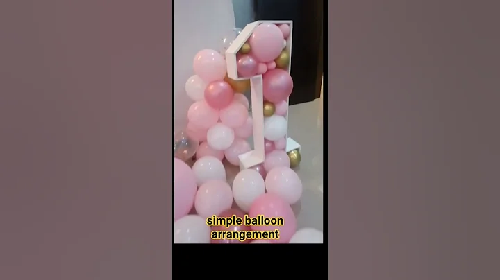 1ST BIRTHDAY PARTY IDEAS FOR GIRL / BALLOON DECORATION IDEAS #1stbirthday #thankyoulord #party #diy