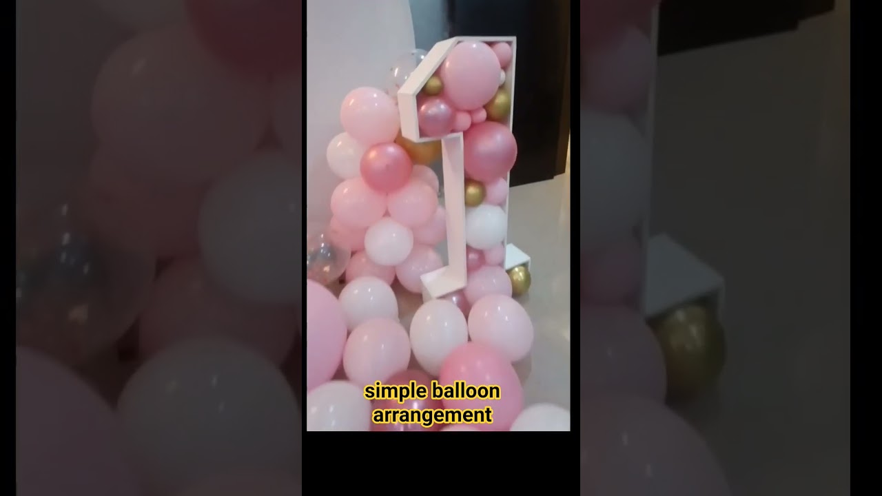 ИДЕИ ДЛЯ ПЕРВОГО ДНЯ РОЖДЕНИЯ ДЛЯ ДЕВОЧКИ / ИДЕИ УКРАШЕНИЯ ШАРАМИ 