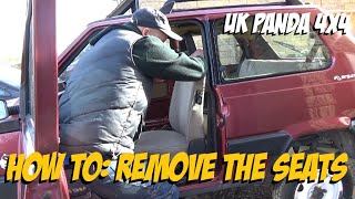 How to remove and refit front and rear seats in a Fiat Panda 4x4 - UK Panda 4x4