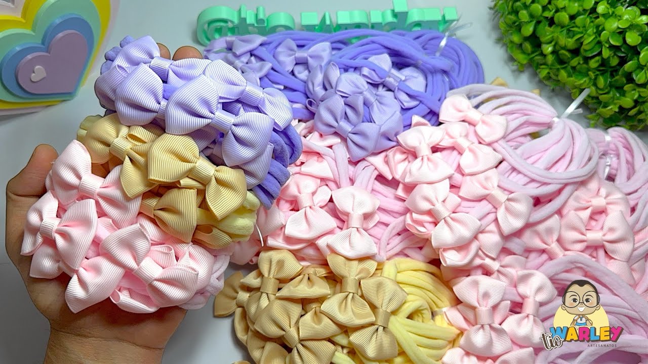 Laços feitos na Máquina/ Produção em quantidade 