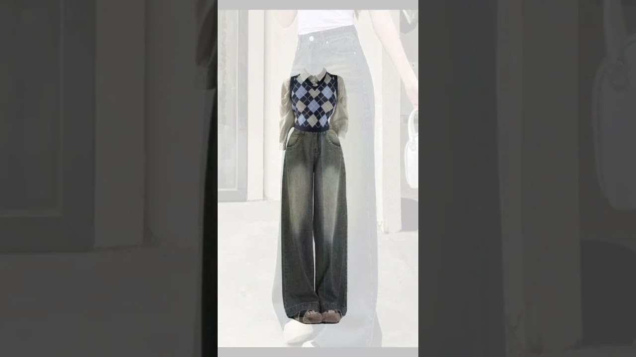 Korean outfit new jeans on meesho 