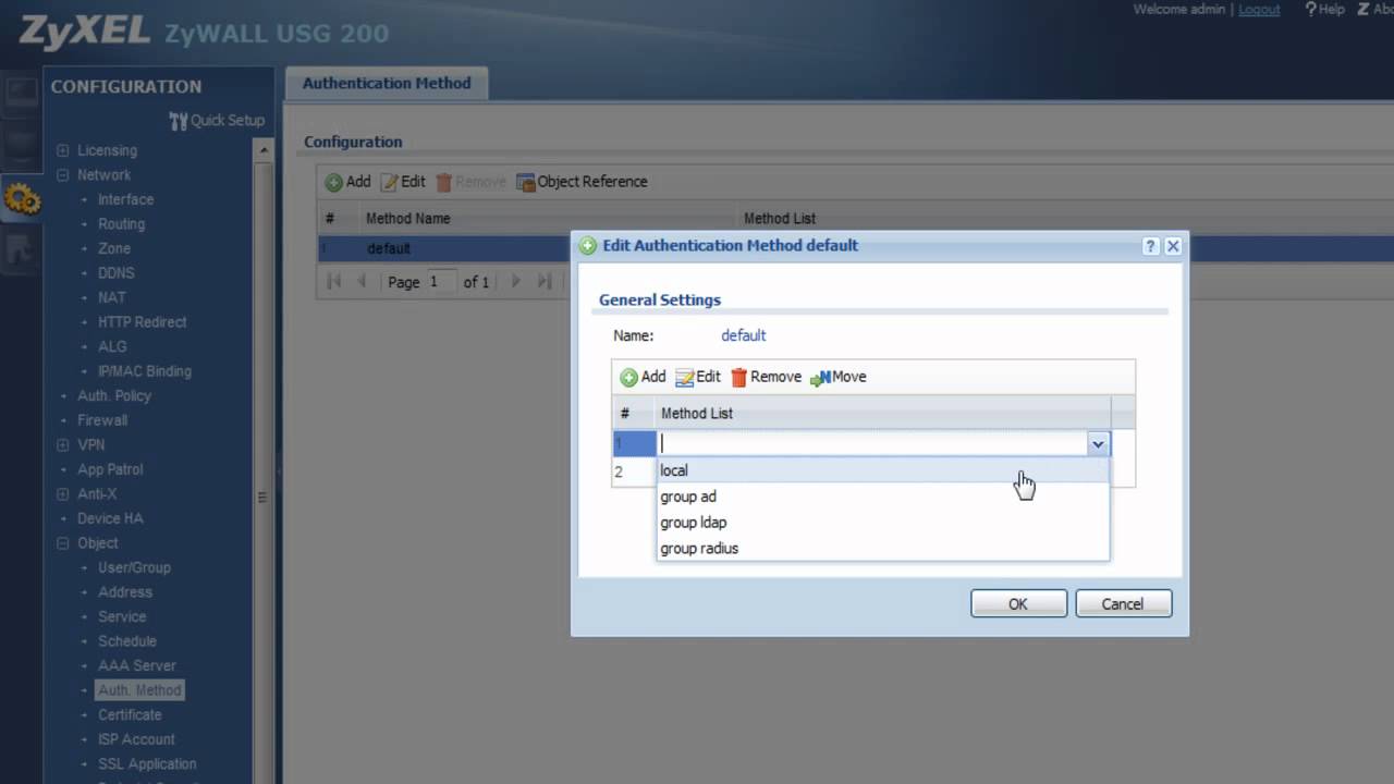 ZyXEL ZyWALL USG Active Directory Butunlestirimi ve Authentication ...