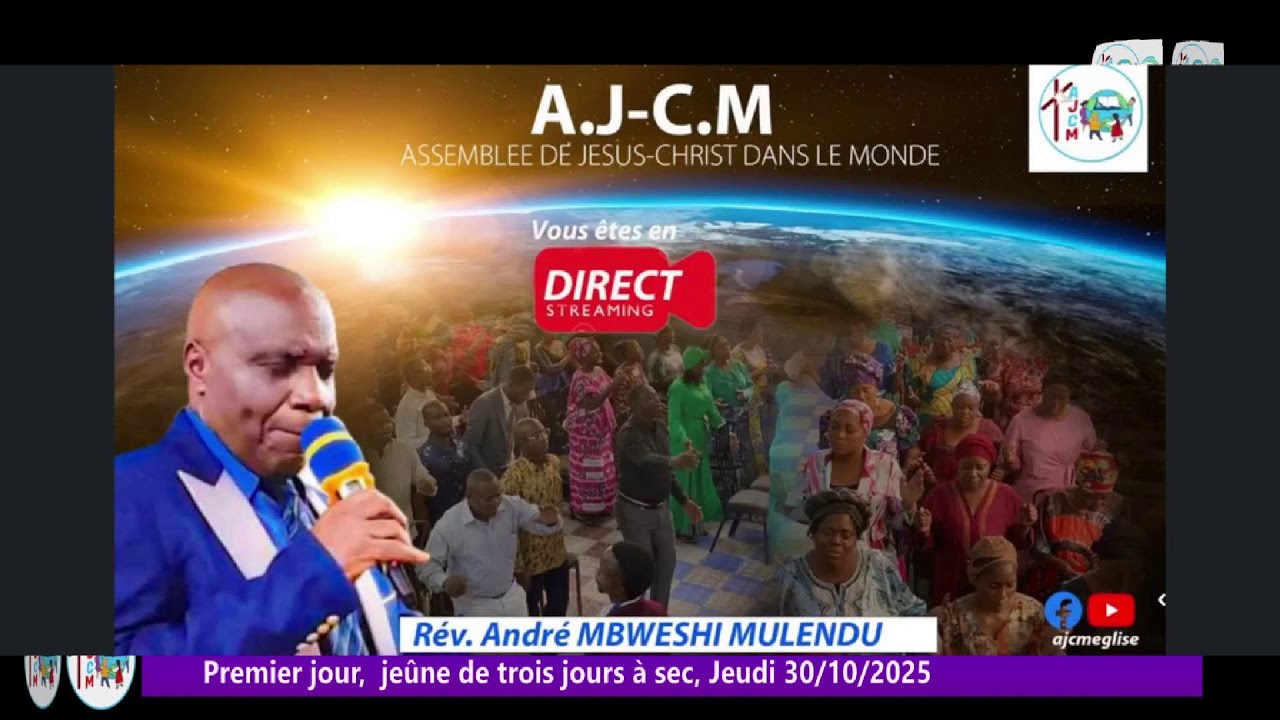 Premier jour,  jeûne de trois jours à sec, Jeudi 30/10/2025