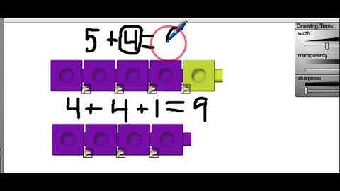 Near Doubles addition strategy with unifix cubes
