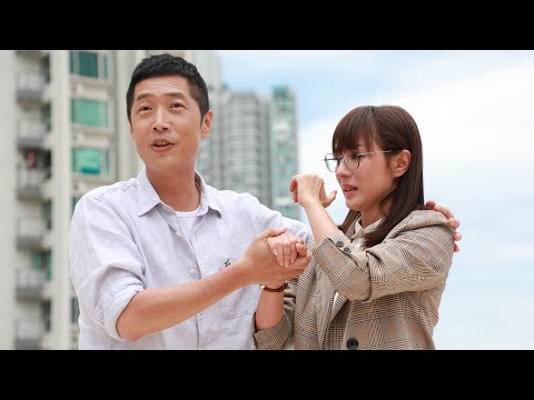 【香港現場】劉心悠踩滑輪驚恐落淚馬浚偉立刻英雄救美