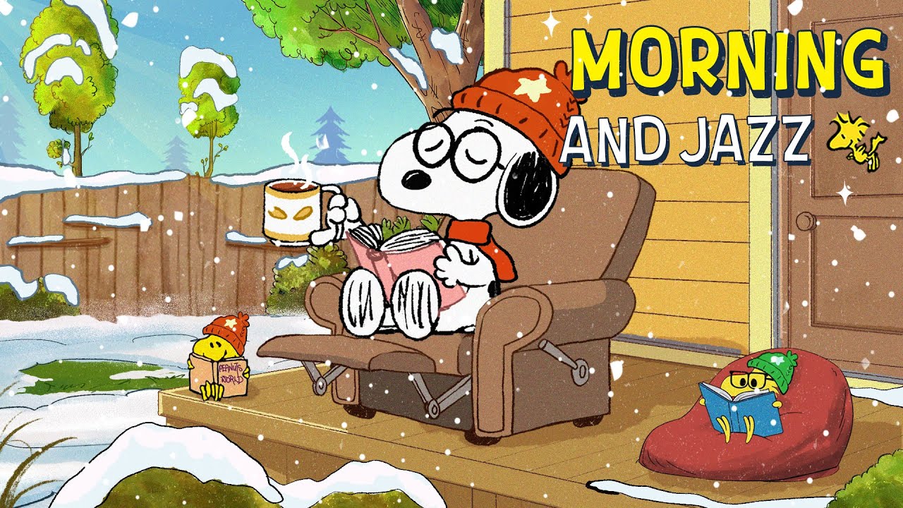 Cozy Morning and Jazz with Snoopy ☀️☕ | Relaxing Winter Jazz for Study & Chill Mornings