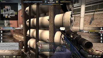 Sik nasty 1v1 clutch with epic no scope in cs go!!!!