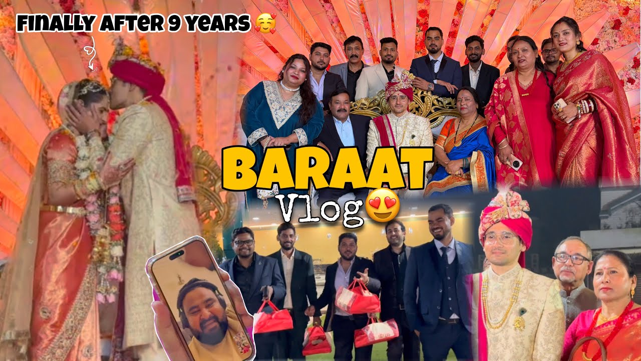 BARAAT VLOG 😍|| Anuj bhaiya ki baraat.. Somuuu mai aa gayaaa #wedding #weddingvlog #weddingday 