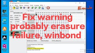 Fix warning proprably erasure failure winbond