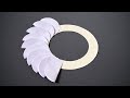 White Paper Flower Wall Hanging | Paper Flowers Wall Decorations Easy White Paper