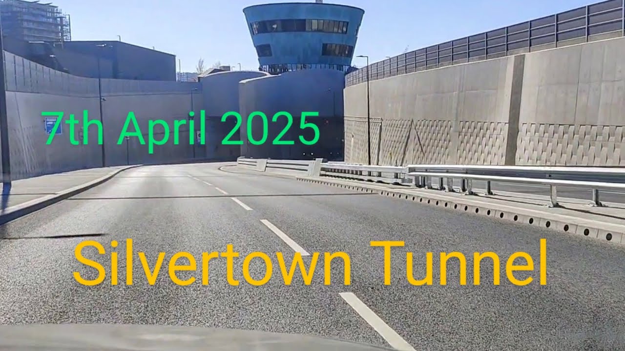 Driving South through the newly opened Silvertown Tunnel 