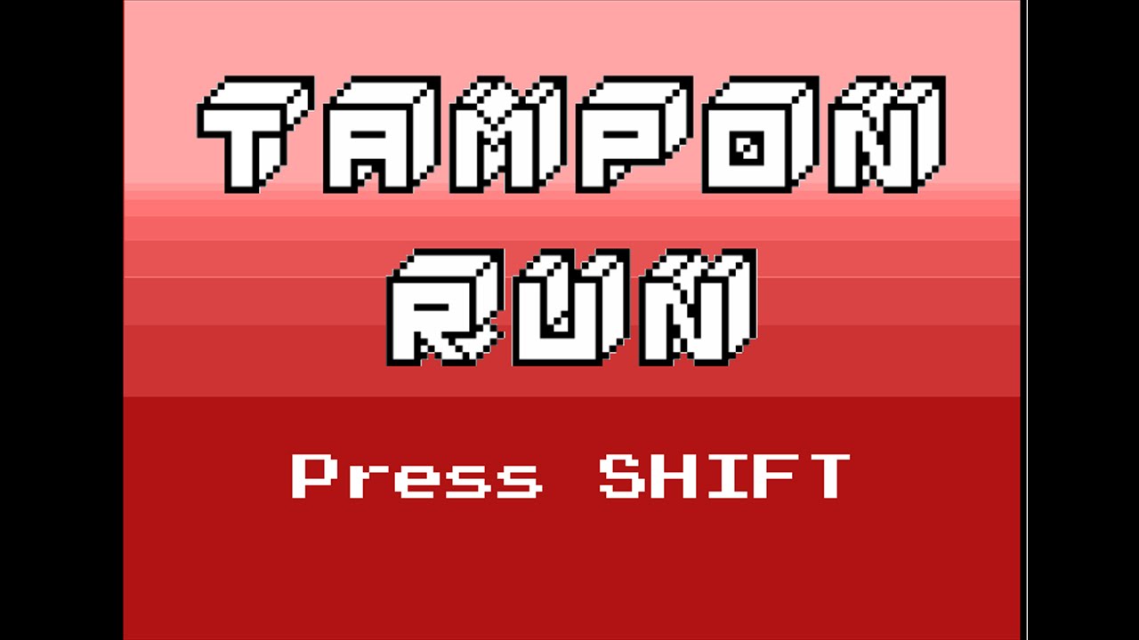 lets play tampon run indie game tampon run