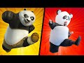 Trying stunts from kung fu panda in real life